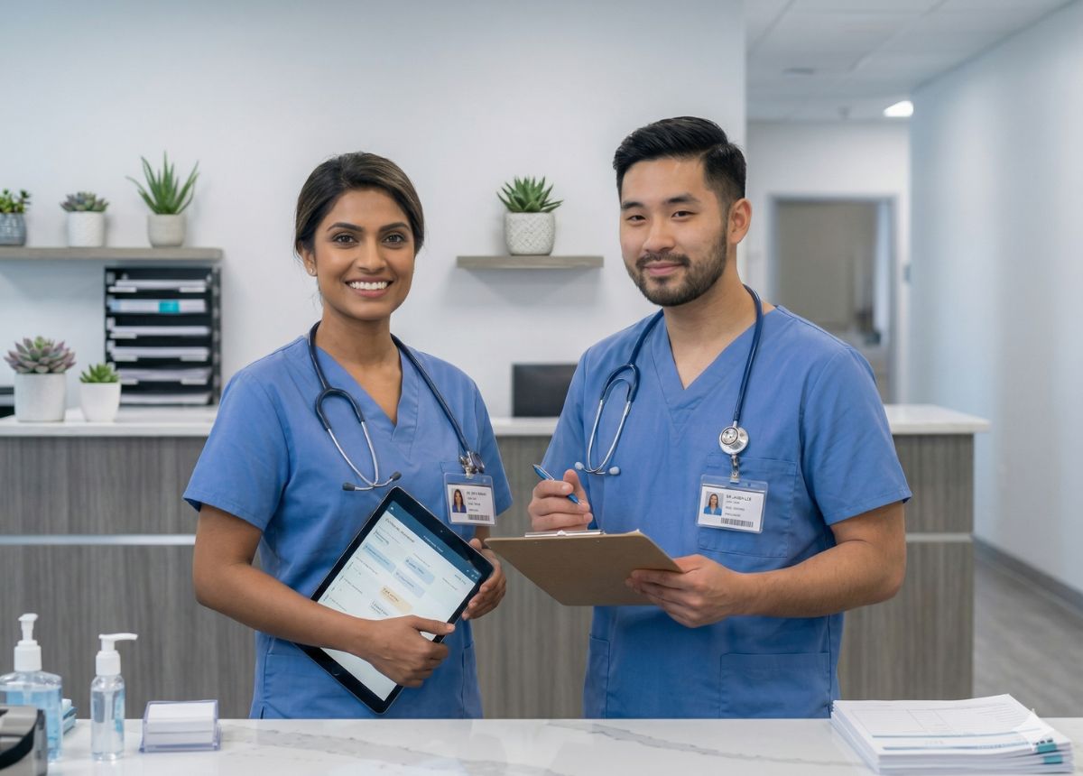 Professional healthcare team ready to support clients