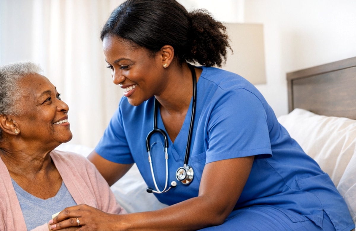 Healthcare staff working together